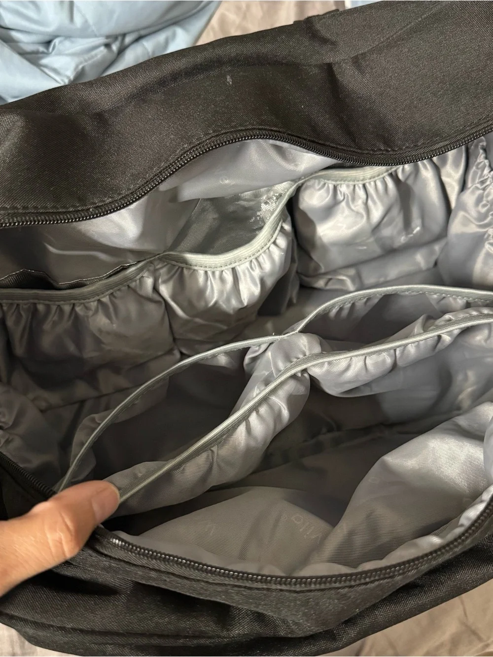 Black diaper bag